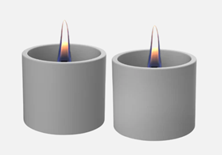 Breeze 8 2-Pack Grey Ceramic