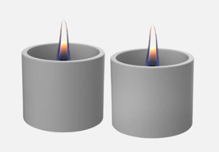 Breeze 8 2-Pack Grey Ceramic